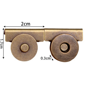 1/12pairs 17MM Magnetic Snap Fasteners Clasps Buttons Handbag Purse Wallet Closures Snap Clasps DIY Craft Bags Parts Accessories