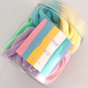 DEUKIO ชุดยางรัดผมธรรมดาหรูหราสำหรับผมหางม้าสูงมีสไตล์ยางยืดนุ่ม