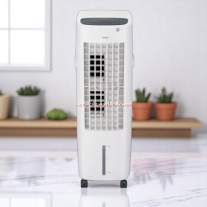 Kris Air Cooler Evaporative 15L 1800cmh Ac Portable Warna Putih Pakai Roda Pendingin Ruangan Dengan Remote Kendali Jarak Jauh 15Liter