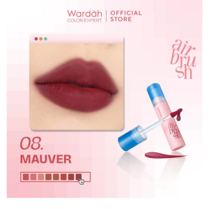 WARDAH Airbrush Lip Tint | Soft-Blur Finish | Lip Stain | Tahan Lama 24 Jam