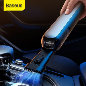 Baseus Car Vacuum Cleaner 4000Pa Lightweight Portable Vehicle Handheld Vacuum with LED Light for Car Interior Cleaning Sand Pet Hair - Portable High Power Wireless Vacuums