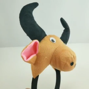 ชุดหูและหางวัวชุดวัวที่คาดผมหูสัตว์ + โบว์ + ชุดสัตว์หางตุ๊กตา