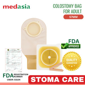 1pc Surgitech Colostomy Bag 57mm (1set with clip base and bag)