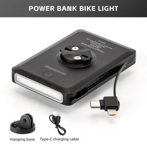 ROCKBROS Cycling Light Power Bank 5000mAh Waterproof Lightweight Type-C Rechargable Bike Accessories