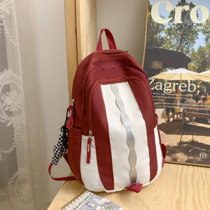 กระเป๋าเป้สะพายหลัง 25L ความจุขนาดใหญ่ กระเป๋าสะพายหลัง กระเป๋าหนังสือ กระเป๋านักเรียน เป้ลำลอง กระเป๋าแฟชั่น กระเป๋าเป้ Backpack ดีไซน์เรียบง่าย