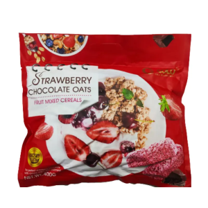 COCO Chocolate Oat Choco - Oatmeal & Chocolate Blend-400g Pack-Four flavors OriginalChocolateStrawberryMatcha-Healthful Treat Snack Dessert Breakfast Korean Korea Bonbon