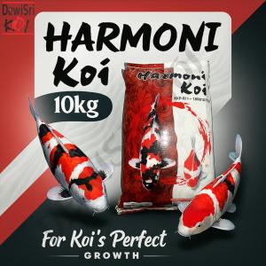 Pakan Ikan Koi Harmoni 10Kg  Size M 5mm – Pelet Apung Pertumbuhan Cepat & Warna Cerah
