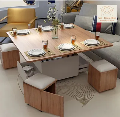 Expandable Center Table Smart Table Coffee Table convertible to computer table