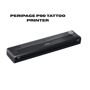 FANTASY Peripage P90 Wireless Tattoo Stencil Printer with Transfer Paper Options Choose 5pcs or 100pcs Thermal Stencil Sheets Bluetooth and USB Connectivity Inkless Monochrome Printing Compatible with Android iOS and PC for Artists on the Move
