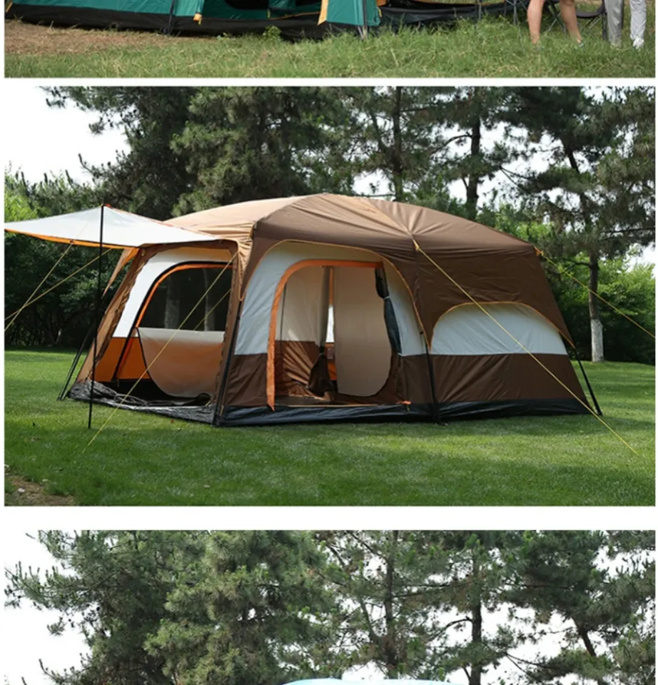 COD】Outdoor 10-12 Person Camping Tent Backpack Tent Outdoor