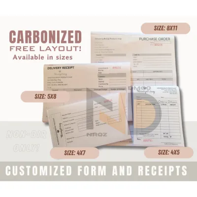 Carbonized Receipt and Forms Customized
