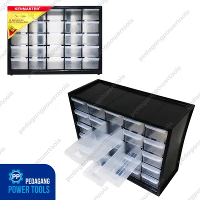 KENMASTER Rak / Kotak / Drawer Komponen 25 Slot Laci Partisi