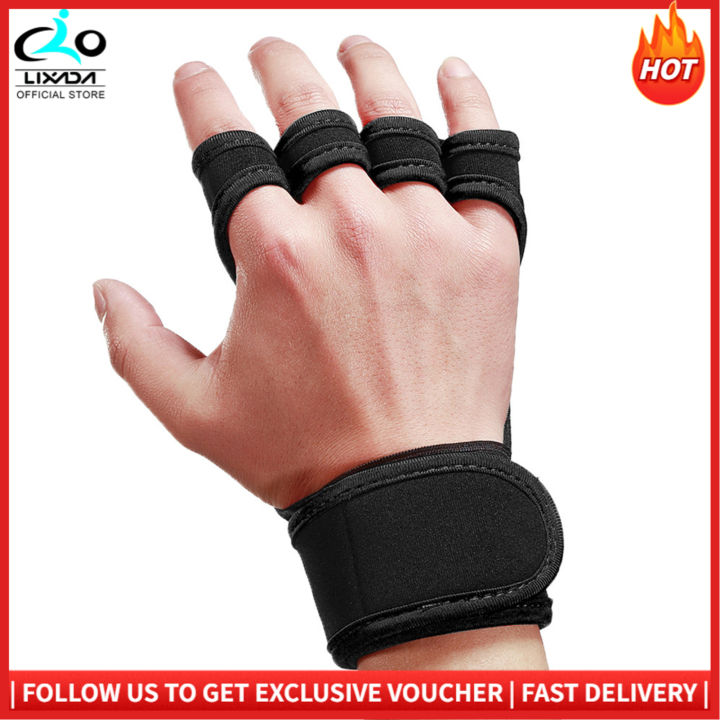 Lifting Gloves Workout Gloves with Integrated Wrist Wraps Anti