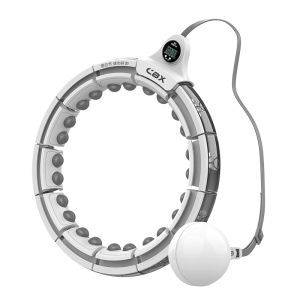 Vòng lắc eo thông minh Hula Hoop Q6 với đầu massage từ tính có màn hình led đếm số vòng điều chỉnh kích cỡ theo cân nặng
