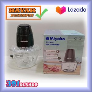 391olshop MIYAKO Multi Chopper 1.2 Liter CH-012 MA Mangkok Kaca Pisau Stainless 2 Speed
