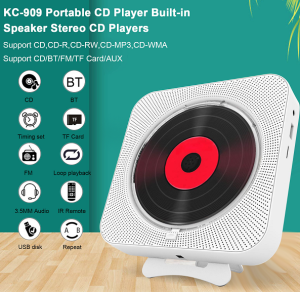 Portable radio with cd Player Wall Mountable HiFi Speaker Bluetooth Home Radio with Remote Control cd dvd player with usb kpop Wall mounted Portable vcd player home radio bluetooth speaker cd player with speaker usb radio player with speaker