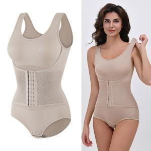 Butt Lifting Waist Cincher Bodysuit For Women Abdomen Control Full Body Shaper Breathable Nylon Invisible Shapewear