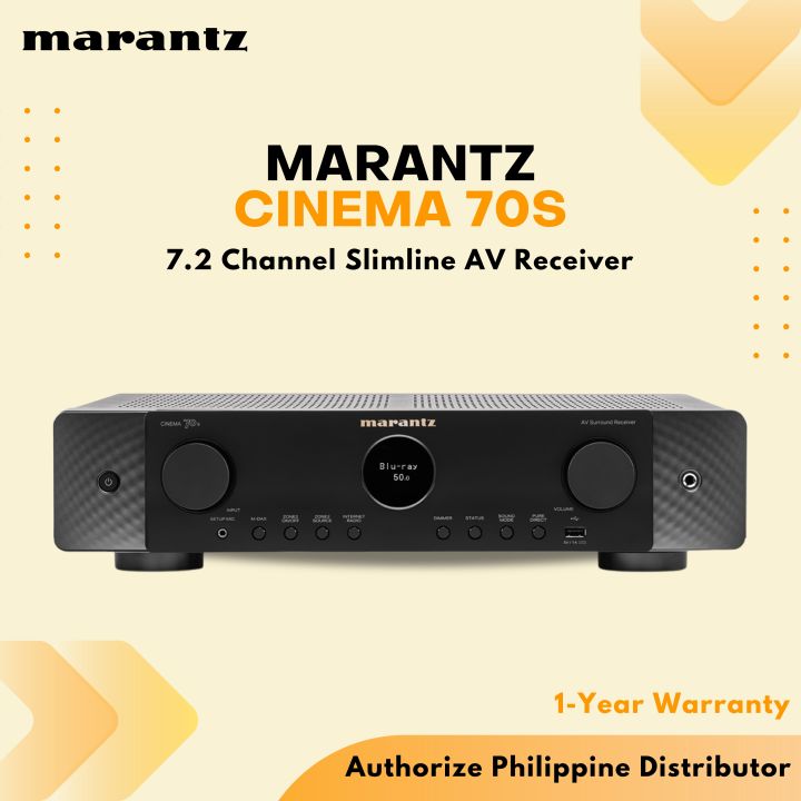 Marantz cinema 70s slimline 7 2 channel 8k av receiver with dolby atmos