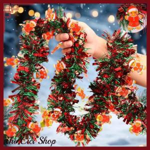 [The Cici Shop] ริบบิ้นดิ้นยาว2เมตรสำหรับตกแต่งงานปาร์ตี้ในบ้านต้นคริสต์มาสแบบทำมือริบบิ้นตกแต่งพวงหรีดซานตาคลอส