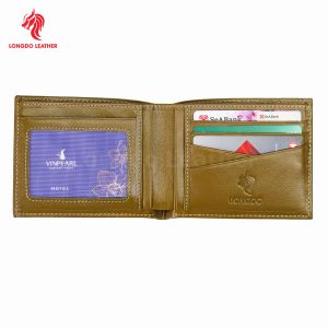 Ví da nam cao cấp màu đen thương hiệu Longdo Leather - Bảo hành 5 năm - B11