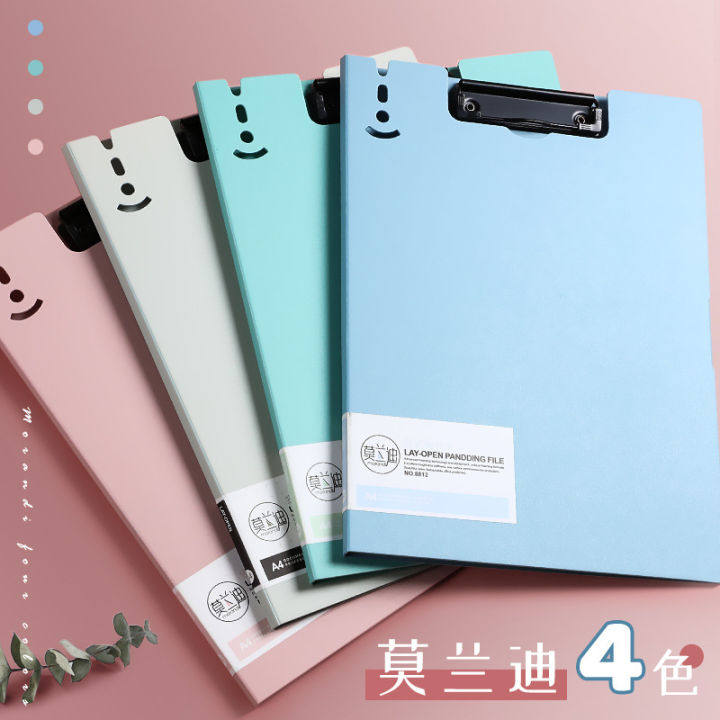 Morandi Color Folder Clip Board Horizontal Vertical Water-Proof Folder ...