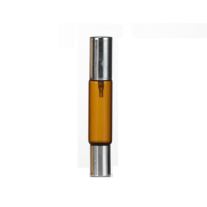 GEANAN 10ml Capacity Glass Perfume Bottle Aluminum Nozzle Rolling Ball Double-headed Bottle Reusable Use Empty Fragrance Travel Storage