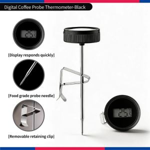 BINCOO Digital Thermometer for Pour-Over Coffee Mugs High-Precision Electronic Thermometer Home Measurement Tool