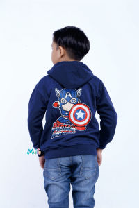 Jaket anak superhero laki-laki usia 2-10 tahun