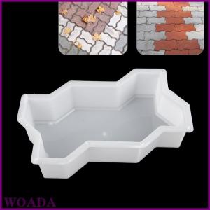WOADA DIY Path Maker Concrete Molds Garden Pavement Mold Road Path Paving Brick Mould
