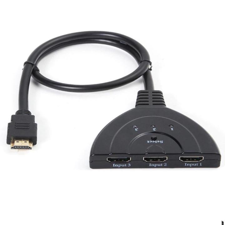 Port HDMI Multi Display Auto Switch Hub Box Splitter 1080P HD TV Adapter  Cable (Black) Lazada PH