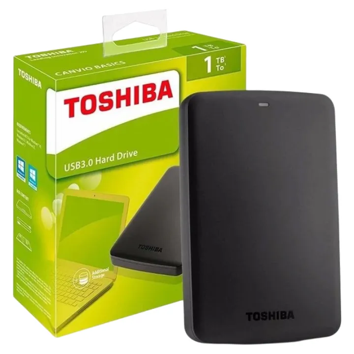TOSHIBA EXTERNAL HDD BASIC EXTRENAL HARD DISK EXTRERNAL HARD DRIVE (FREE CASE) 1TB/2TB/4TB