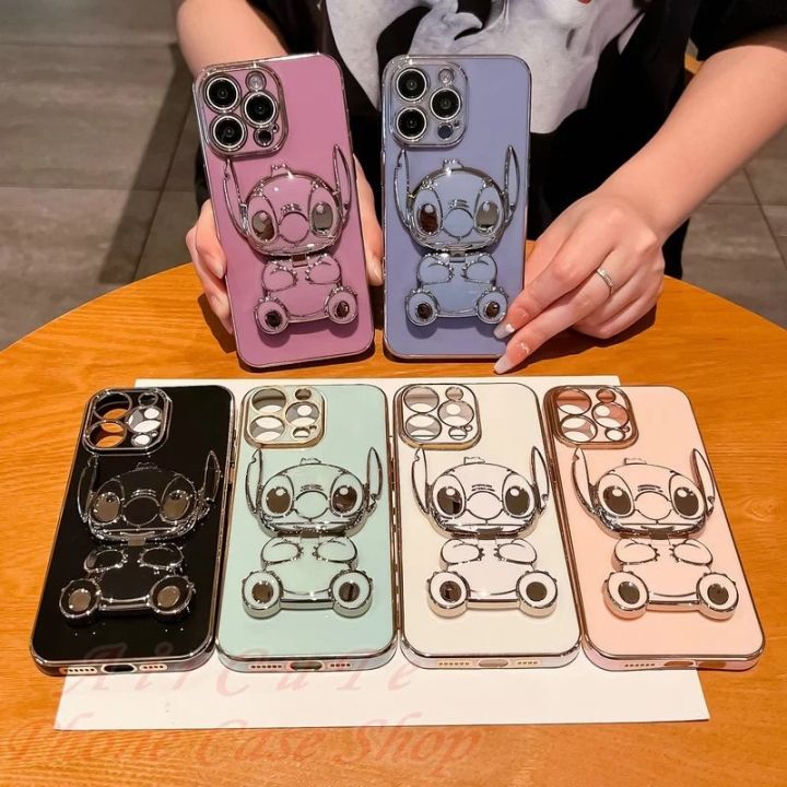 Soft%20Case%20Oppo%20A53%20A53s%20A33%204G%202020%20Silicon%20Dudukan%20Miror%20Cute%20Stich%20Plating%20Handphone%20-%20Image%209