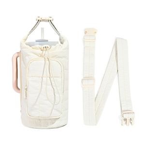 BESTOUR with Strap Water Bottle Holder Bag Large Capacity Water-resistant Insulating Cup Sleeve Stylish Portable Sling Purses for Women