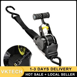 Premium Quality 2Pcs Ratchet Straps 3.3M with Hooks for Luggage and Heavy Cargo Securement