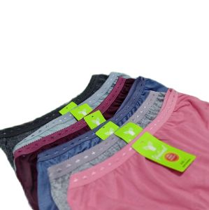 Set 6 Pcs Celana Intim Wanita Yutind Poliester Nyaman Warna Solid