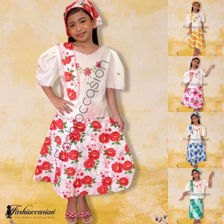 Baro’t Saya or Kimona’t Patadyong for Buwan ng Wika Costume for KIDS ...