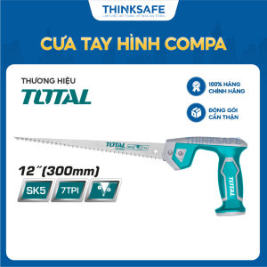 Cưa tay hình compa Total THCS3006 lưỡi cưa 300mm lưỡi thép SK5 chịu nhiệt sắc cưa kiếm chuyên cắt gỗ nhanh - Thinksafe