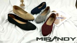 Mirandy Elena: Sepatu Wanita Flat & Balet Rajut Premium