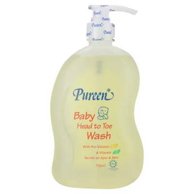 Pureen Baby Head To Toe Wash 250ml 750ml & 600ml (Refill pack)