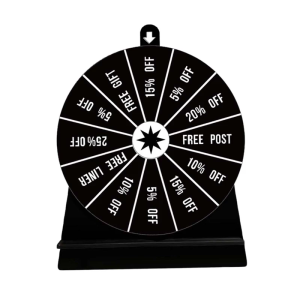 Portable Acrylic Turntable Game Fun Drinking Wheel Spin Game Wheel Acrylic Texture for Parties and Gatherings