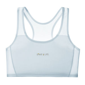 TUmama สปอร์ตบราวัยรุ่นสำหรับเด็กผู้หญิง-ดีไซน์ตาข่ายเปลือยหลังระบายอากาศได้พอดี Comfort และการดูดซับแรงกระแทกสำหรับการวิ่ง