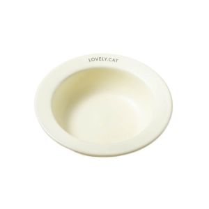 OUTOPEN Ceramic UFO Ceramic Cat Bowl Round 170ml Cat Food Water Bowl Cat Eating Bowls Cervical Protect Pet Slow Food Bowl Indoor