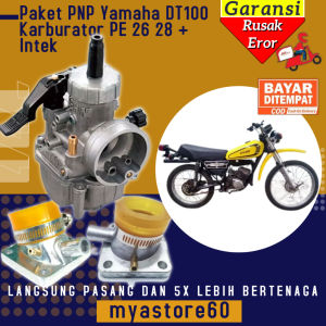 Paket PNP Yamaha DT100 Langsung Pasang!!! Karburator Karbu KEIHIN PE 26 PE 28 Carburator Pe26 Pe28 + Manipul Intek Intake Motor