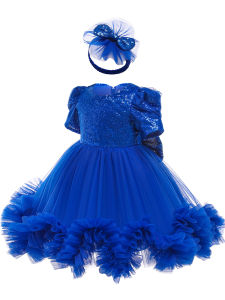 LZH Baby Girl Dress Sequins Bowknot Pageant Party Wedding Birthday Princess Dresses Flower Girl Tutu Gown