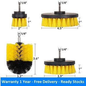 Original FIMEI 4PCS Drill Brushes Tough Nylon Bristles Multipurpose Cleaning Tools 1 Year Warranty