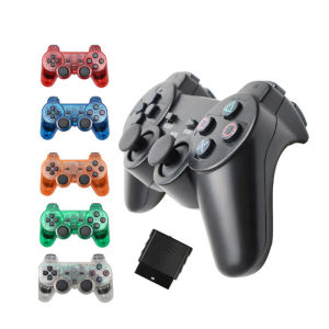 Narsta เกมแพดไร้สายสำหรับ PS2สำหรับ Playstation 2คอนโซลจอยสติ๊กการสั่นสะเทือนคู่ Shock Joypad ไร้สาย Controle