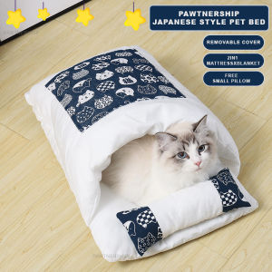 Japanese style 3in1 Cat Bed Cat Sleeping Mat - Cat Bed/Cat toy/Cat toys/Dog Bed/Cat Pillow/Dog Pillow/Cat Sleeping Mat/Dog Sleeping Mat