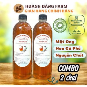 2 Chai 1 Lít Mật Ong Hoa Cà Phê Nguyên Chất - Đắk Lắk Chính Gốc - Hoàn Toàn Tự Nhiên - Hoàng Đăng Farm