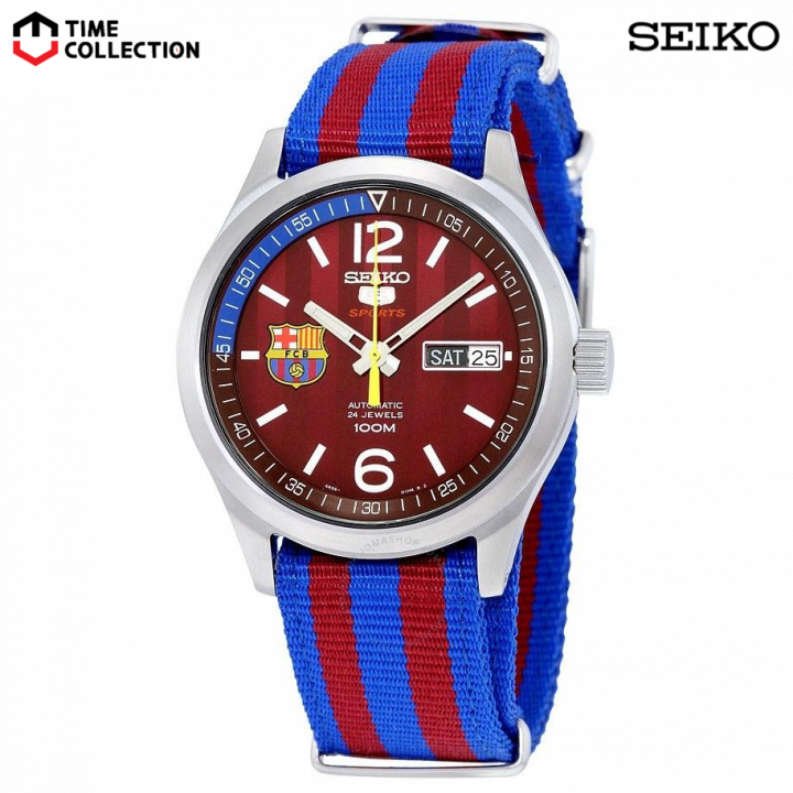 Seiko 5 Sports SRP305K1 FC Barcelona Automatic Watch for Men s w