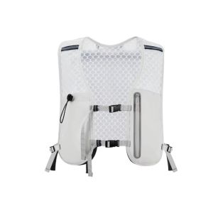 OWNNEW Reflective Running Backpack Vest With Phone Holder Lightweight Running Water Bottle Storage Vest Adjustable Strap Water Bladder Bag Hiking Running Cycling